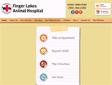 Tablet Screenshot of fingerlakesanimalhospital.com